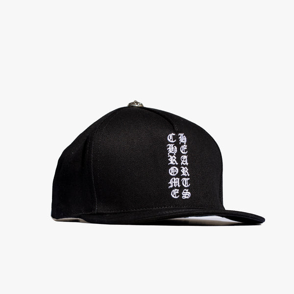Chrome Hearts Vertical CH Denim Baseball Cap in Balck