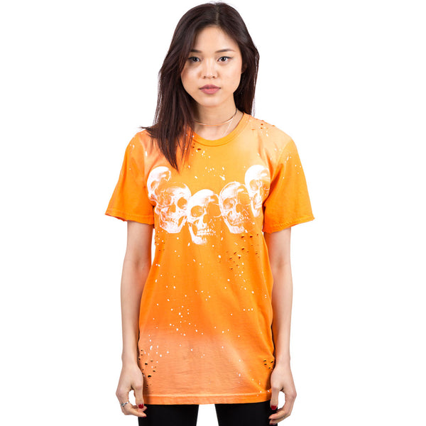 Dom Rebel - Amigos Paint Splatter Tee in Orange