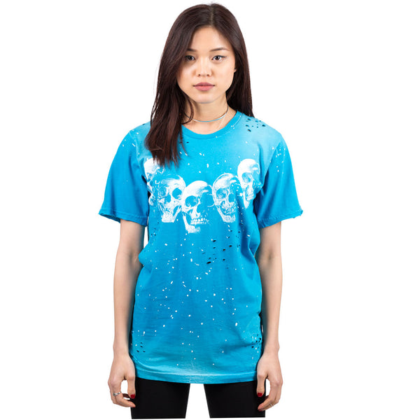 Dom Rebel - Amigos Paint Splatter Tee in Blue
