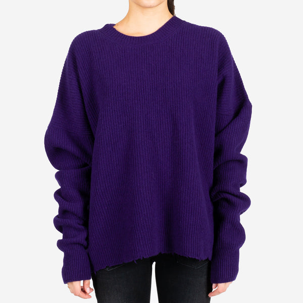 Unravel Project Ben Taverniti Womens Rib Oversized Chopped Sweater