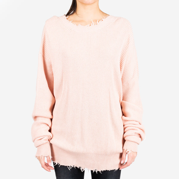 Unravel Project Ben Taverniti Womens Ribbed Oversized Sweater