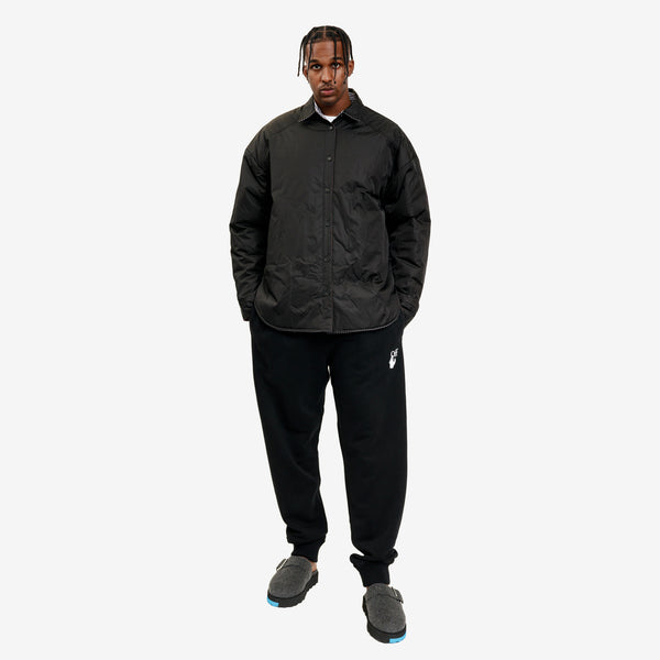 Mens Juun.J Padding Stripe Shirt in Brown