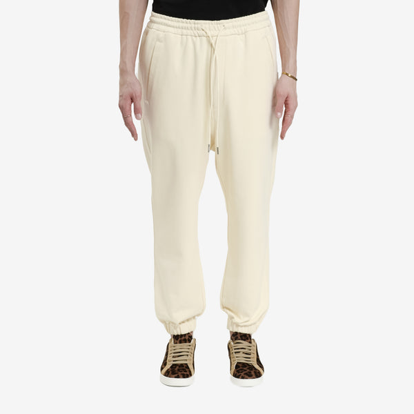 Juun.J Mens Jersey Jogger Pants in Ivory