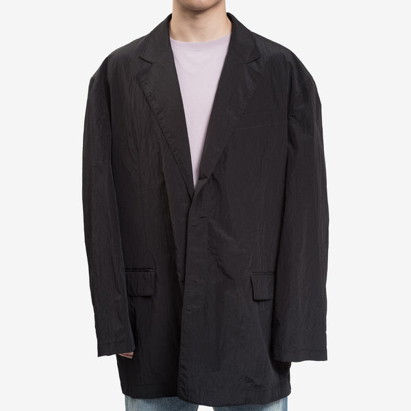 Juun.J Mens Power Shoulder Jacket in Black