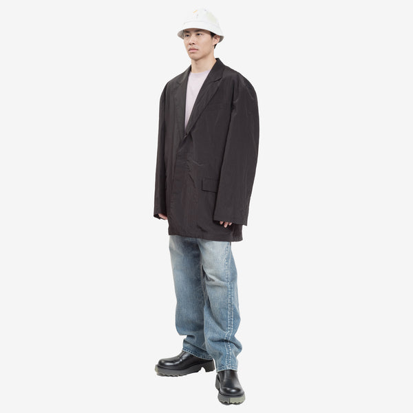 Juun.J Mens Power Shoulder Jacket in Black