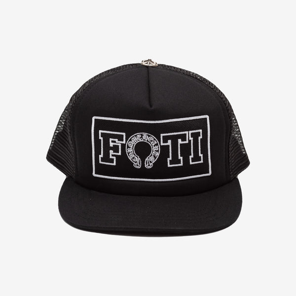 Chrome Hearts FOTI Patch Trucker Cap in Black