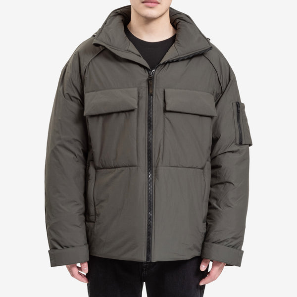 Juun.J Mens Primaloft Shell Parka in Khaki Green