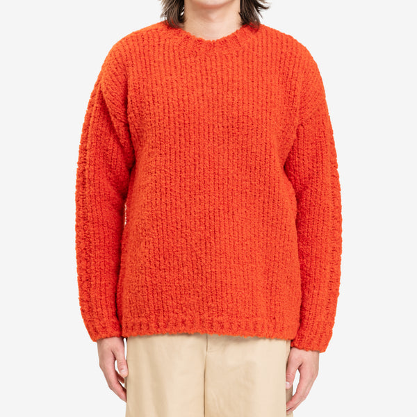 Off-White Mens Funky Chunky Knit Sweater in Orange
