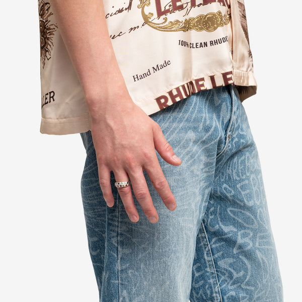 Bleue Burnham Mini Riviera Multi Ring in Sterling Silver