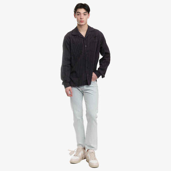 Rhude - Slate Stripe Shirt in Blue