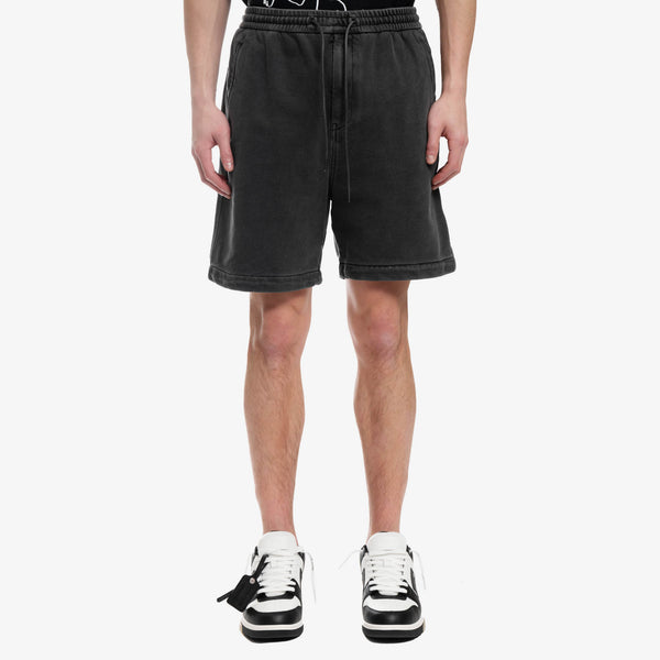 Juun.J Mens Garment Dyed Shorts in Grey