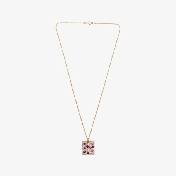 Bleue Burnham for Men and Women Rose Garden Pendant Necklace