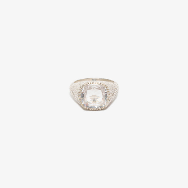 Bleue Burnham Natures Smile Signet Ring in Sterling Silver