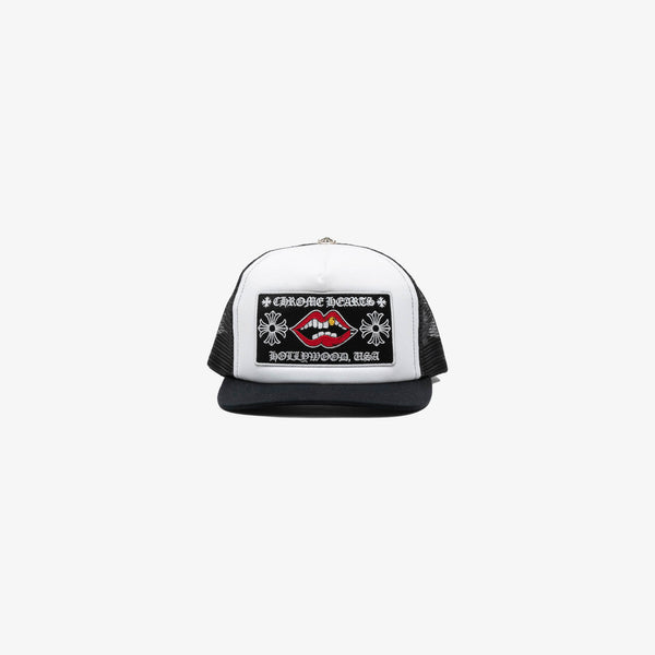 Chrome Hearts Chomper Patch White/Black Trucker Cap