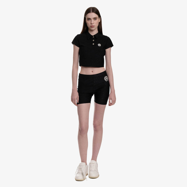 Chrome Hearts Womens Stage Five Shorts in Black