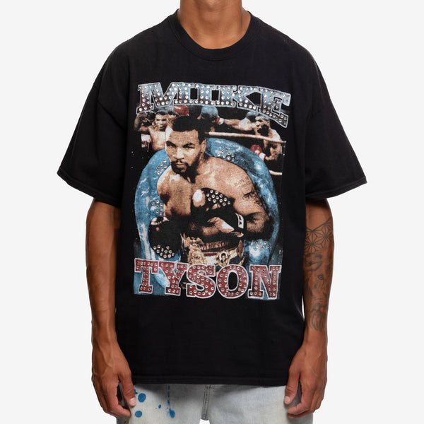 Dom Rebel - Mike Tyson Vintage Crystal T-Shirt in Black