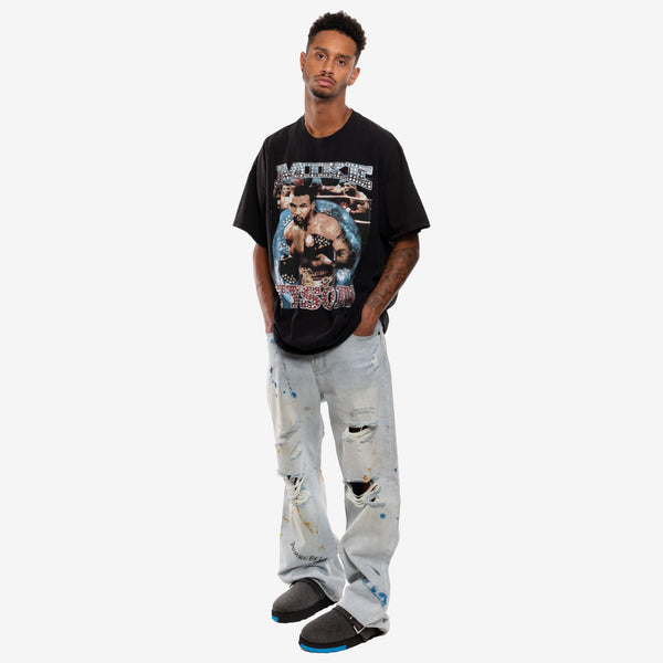 Dom Rebel - Mike Tyson Vintage Crystal T-Shirt in Black