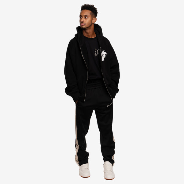 Palm Angels Mens Hunter Zip Hoody in Black
