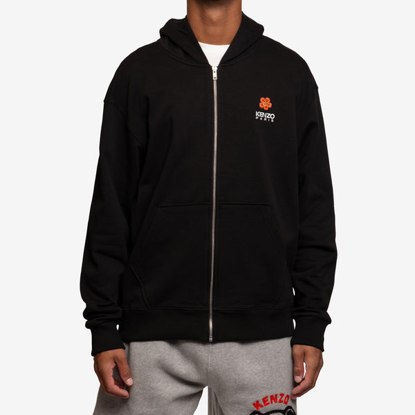 KENZO - Boke Flower Crest Zip Hoody in Black
