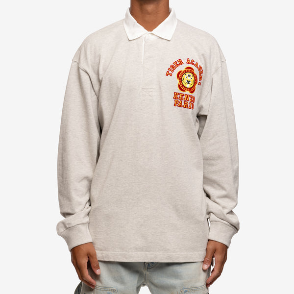 KENZO - Tiger Academy Rugby Polo in Pale Grey