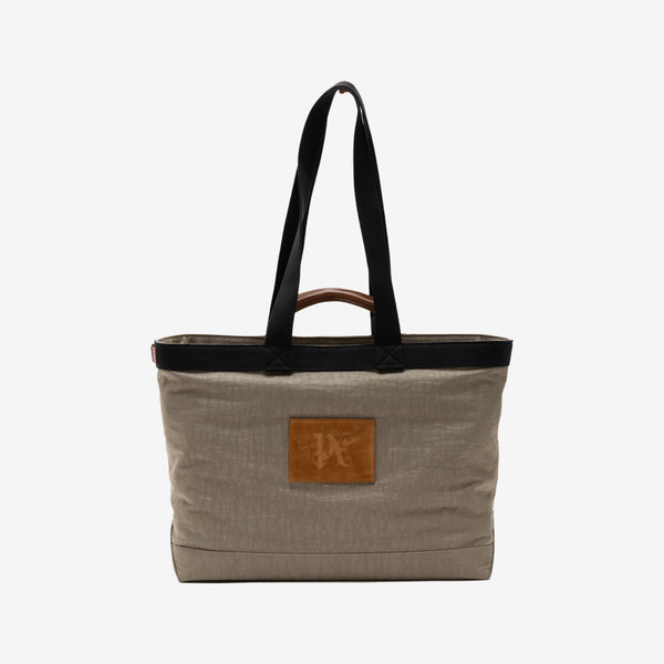 Palm Angels B Monogram Tote Bag in Grey