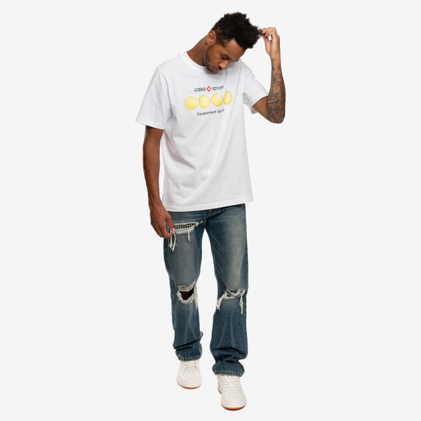 Casablanca Tee for Men Casa Sport Tennis Ball T-Shirt