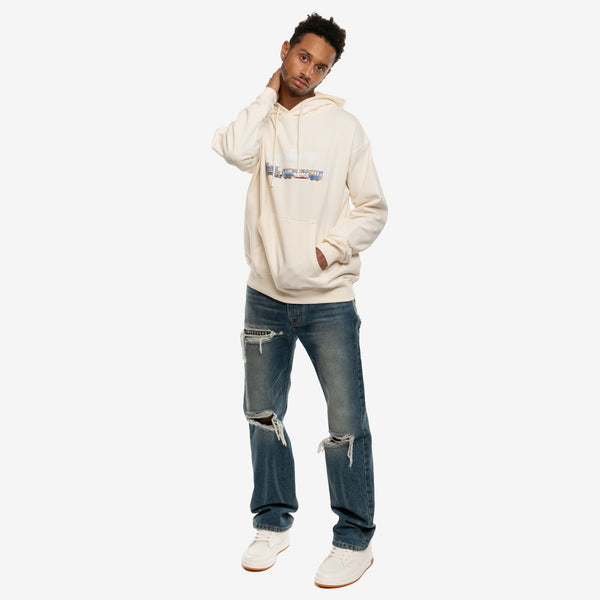 Drôle de Monsieur - La Hoodie Locomotive in Cream