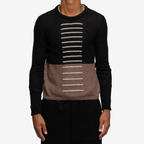 Rick Owens Men Knit Judd Sweater in Black