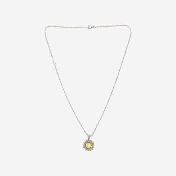 Bleue Burnham Sun Pendant in Sterling Silver