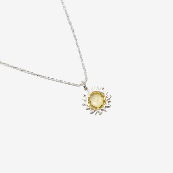 Bleue Burnham Sun Pendant in Sterling Silver
