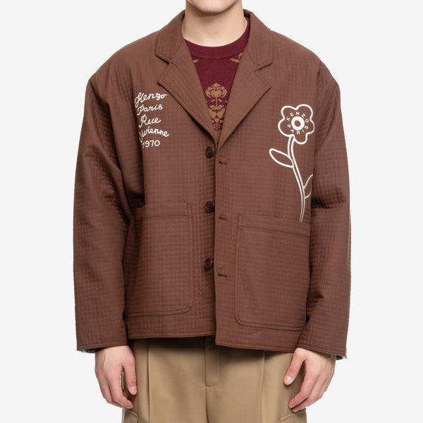 KENZO - Rue Vivienne 1970 Workwear Jacket in Dark Brown