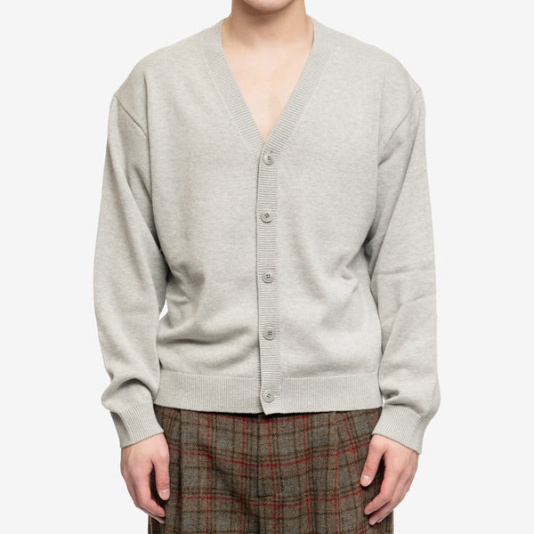 KENZO Mens Tiger Academy Cardigan in Pale Grey