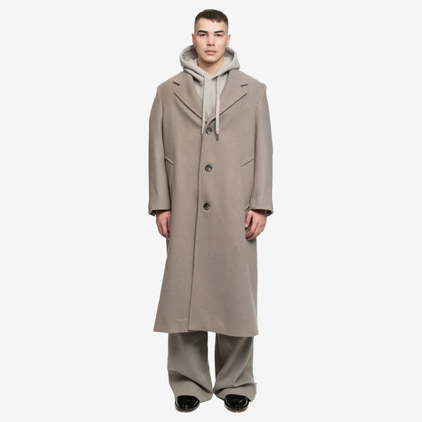 AMI Paris Jacket for Men Oversized Coat in Taupe