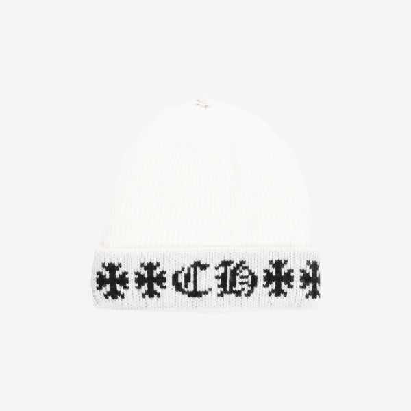 Chrome Hearts Big Daddy CH Beanie in White