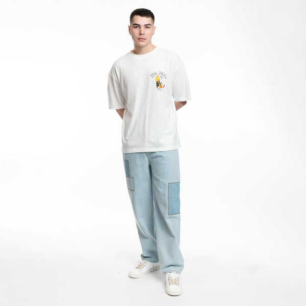 Drôle de Monsieur Mens Le Jean Patchwork in Blue