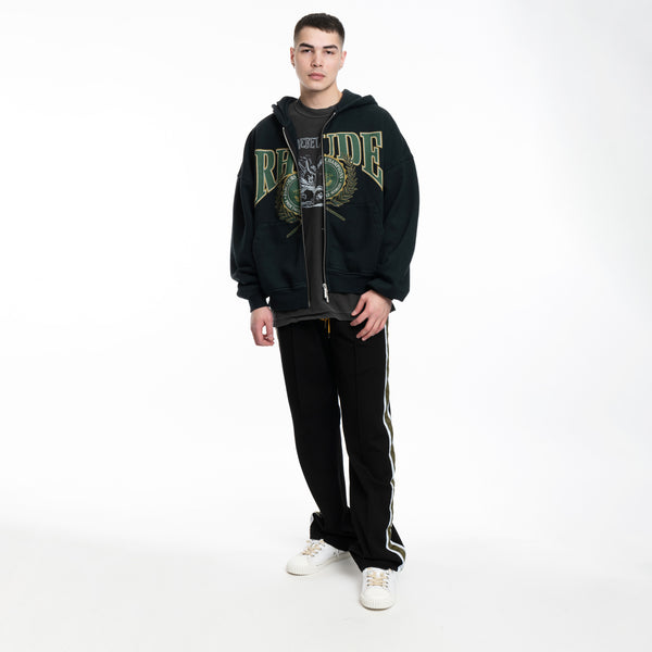 Rhude Hoodie Parcours des Champions Zip Hoody in Vintage Black
