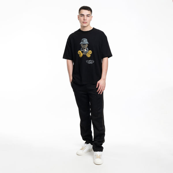 Dom Rebel - New Yorker T-Shirt in Black