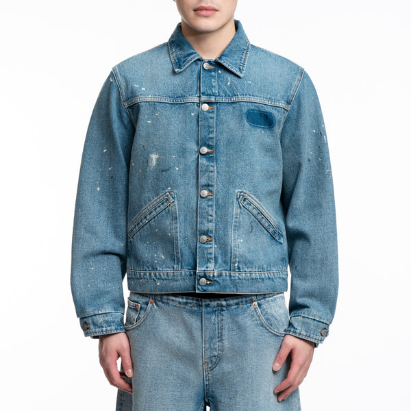 MM6 - Denim Sports Jacket in Blue