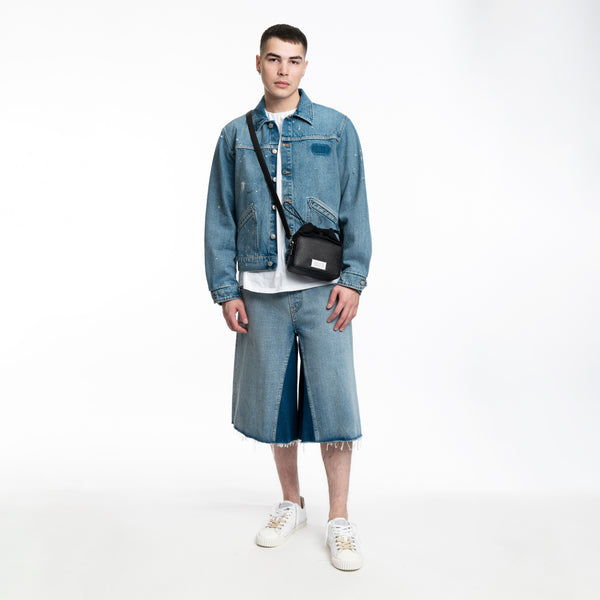 MM6 - Denim Sports Jacket in Blue