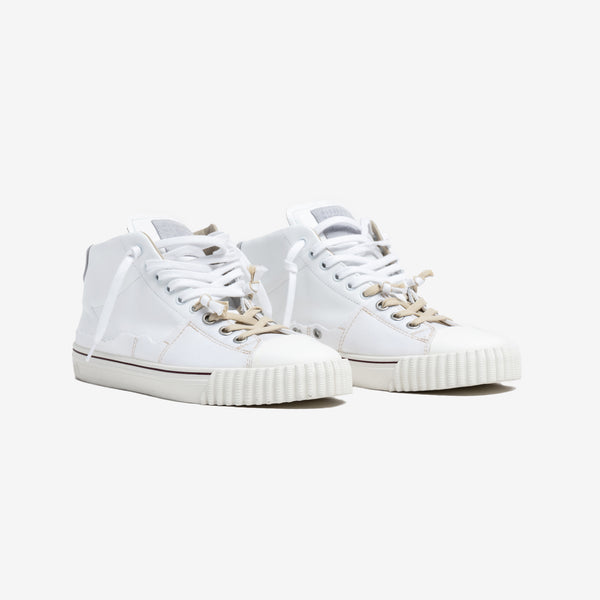 Maison Margiela White New Evolution Mid Sneakers for Men