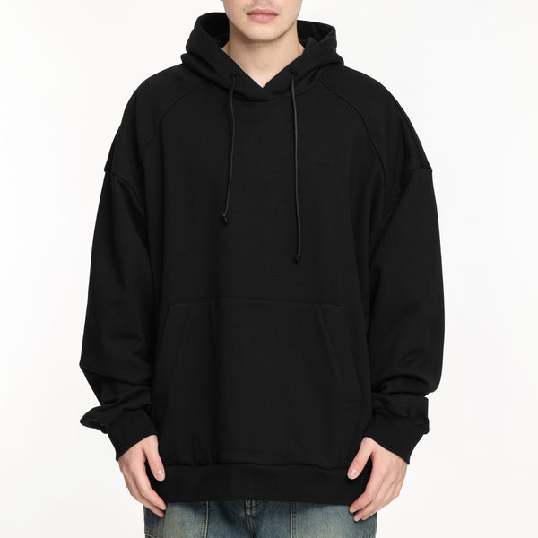 Juun.J Mens Meyer Graphic Hoody in Black