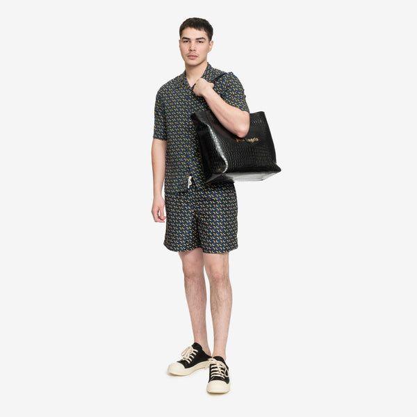 Palm Angels Tote Bag Palm Medium Shopping Bag in Black