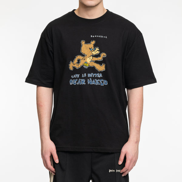 Mens Dom Rebel Tee Bare T-Shirt in Black