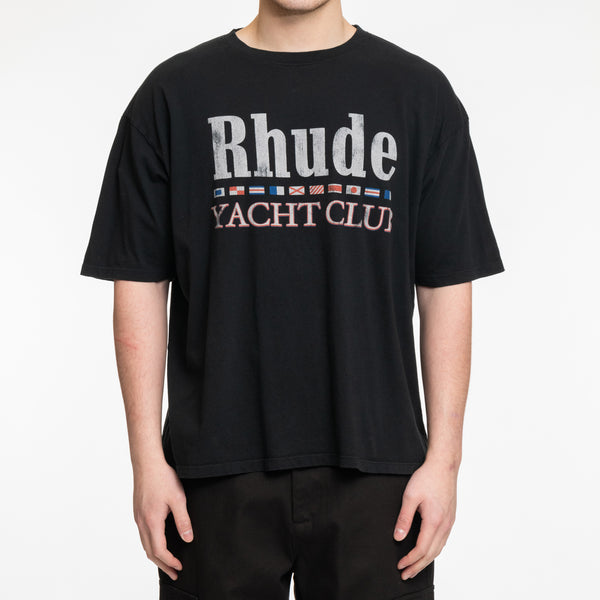 Rhude Tee Rhude Flag T-Shirt in Vintage Black