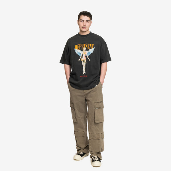 Represent - Reborn T-Shirt in Aged Black