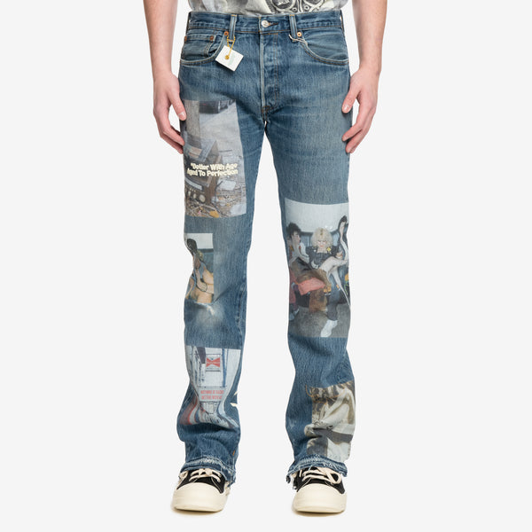 Better with Age for Men Tabloid Denim Jeans in Blue
