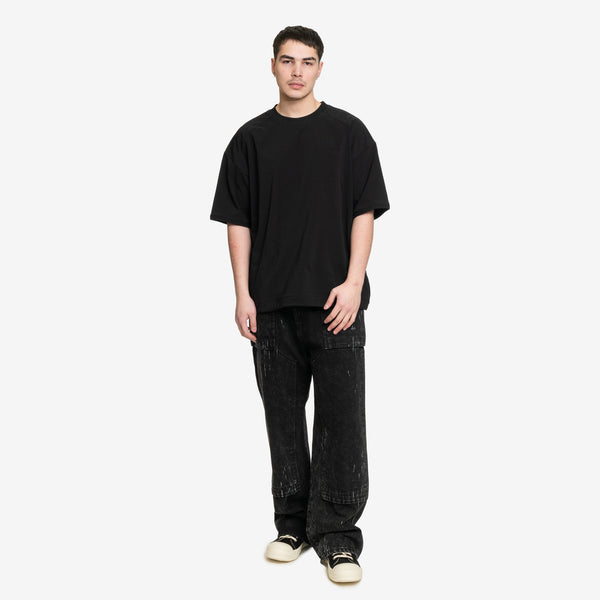 Mens Juun.J Loose Fit Painter Jeans in Black