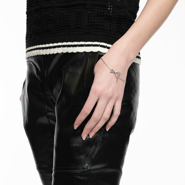 AMI Paris for Men and Women ADC Chain Bracelet in Silver