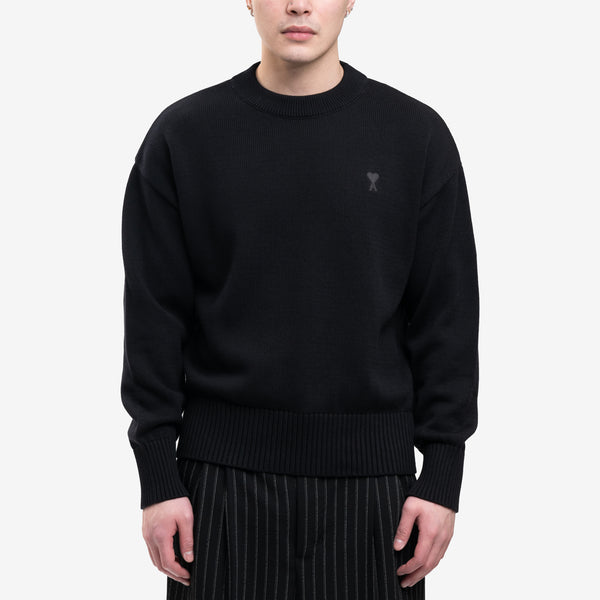 AMI Paris Knit for Men and Women ADC Knit Sweater in Black