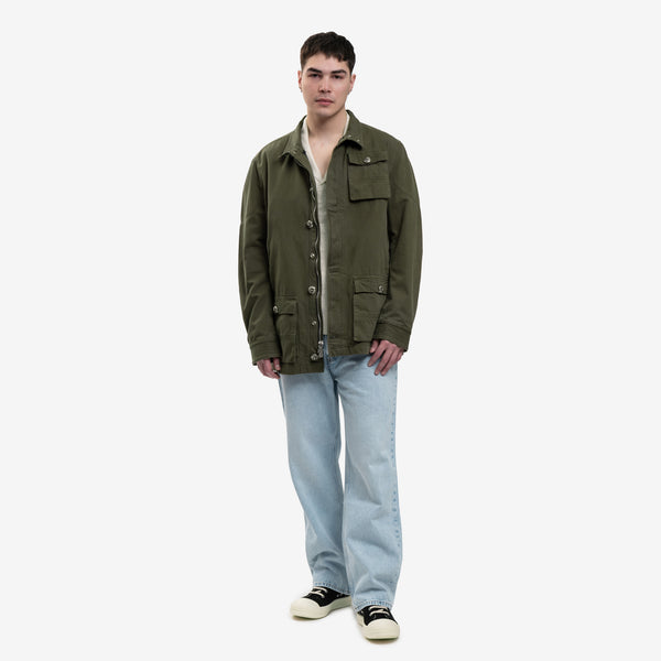 Chrome Hearts Mens Cherry Bomb Jacket in Army Green
